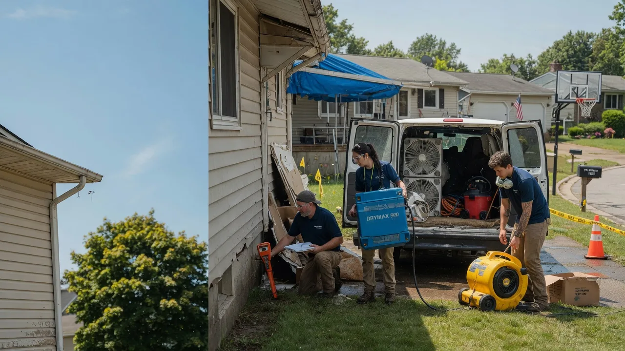 Ceiling Leak Cleanup in Okauchee, WI near me